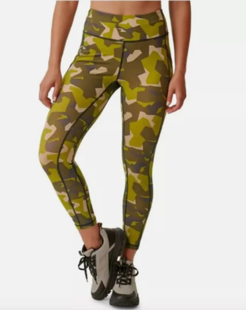 BASS OUTDOOR Womens Rover 7/8 Athletic Leggings Medium Green Camo High Waist NWT